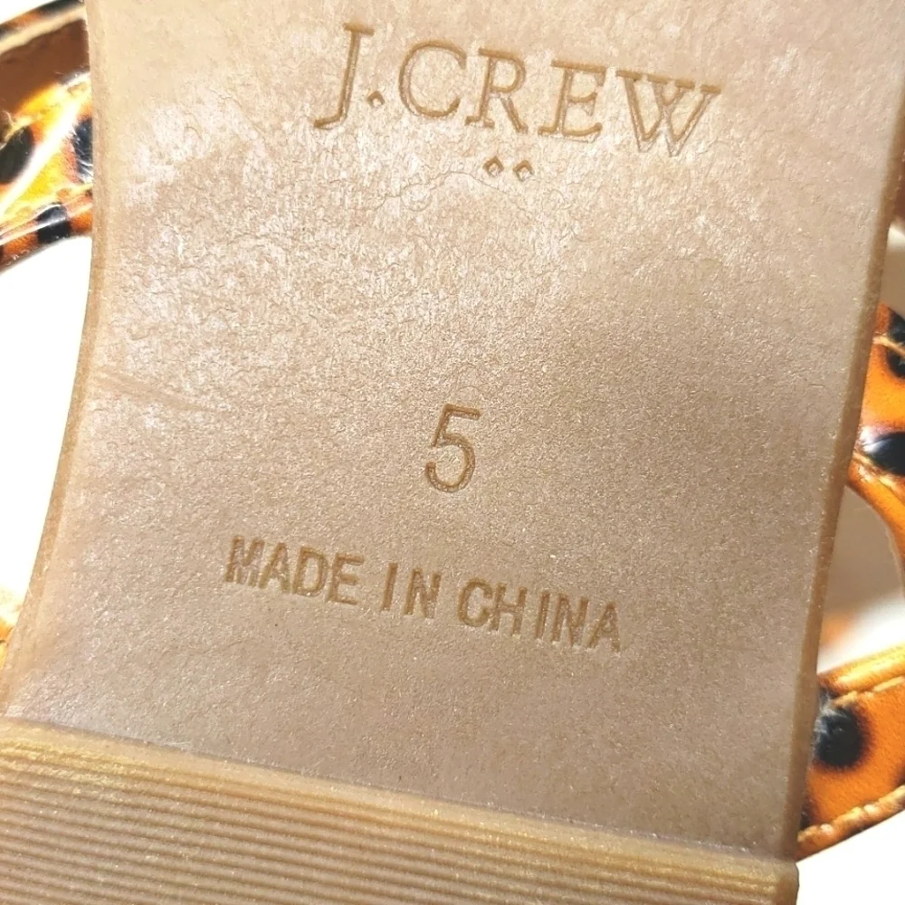 J.Crew Tortoise ankle-strap sandals Item AW599